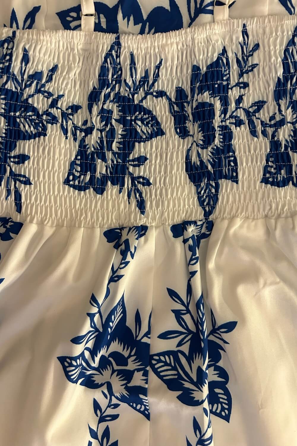 Lorena | Vestido Midi Azul Royal com Estampa Mandala