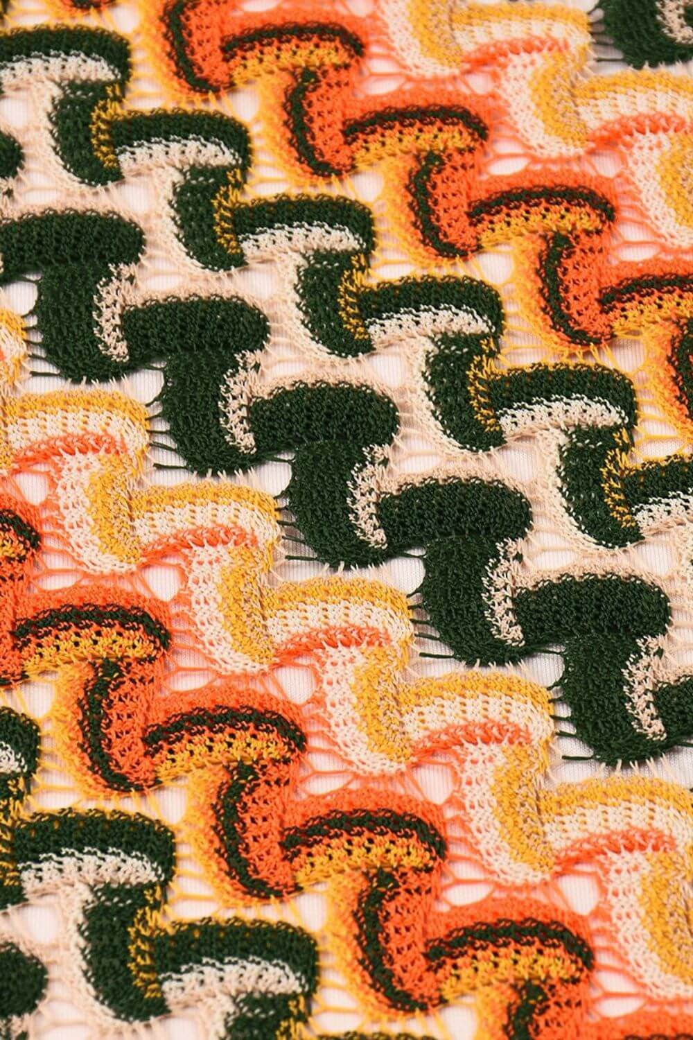 Vicenza | Vestido Mini em Renda Geométrica Tribal com Ombro Só