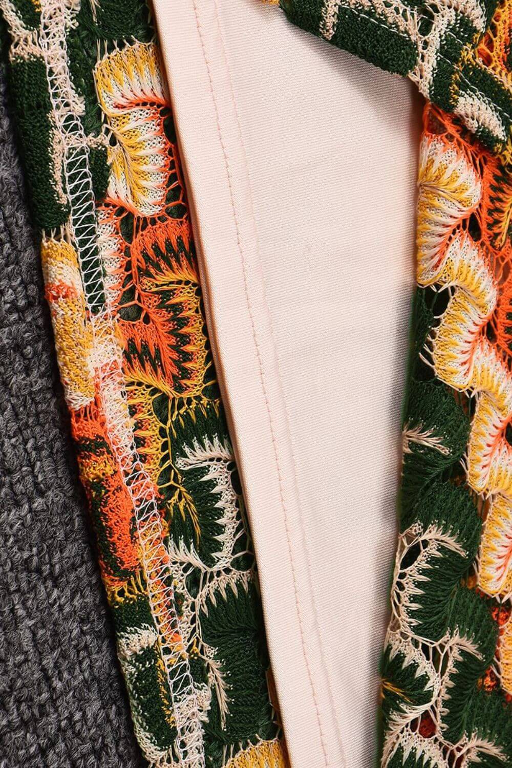 Vicenza | Vestido Mini em Renda Geométrica Tribal com Ombro Só